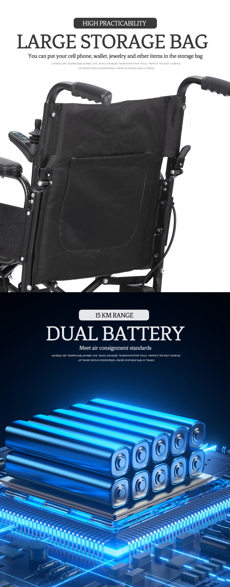 lagana električna invalidska kolica za starije osobe