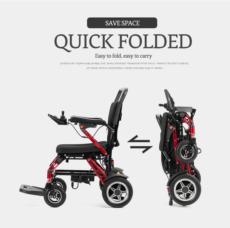 malý lehký elektrický invalidní vozík
