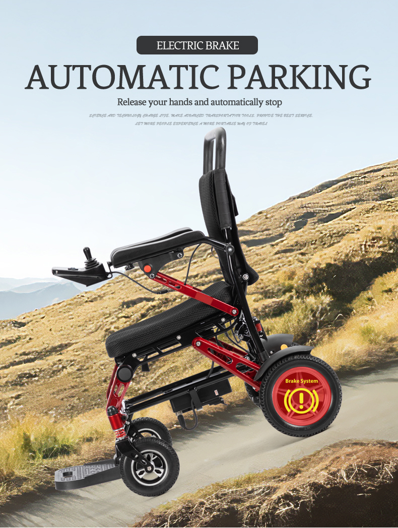 motoriserad lättvikts elektrisk rullstol