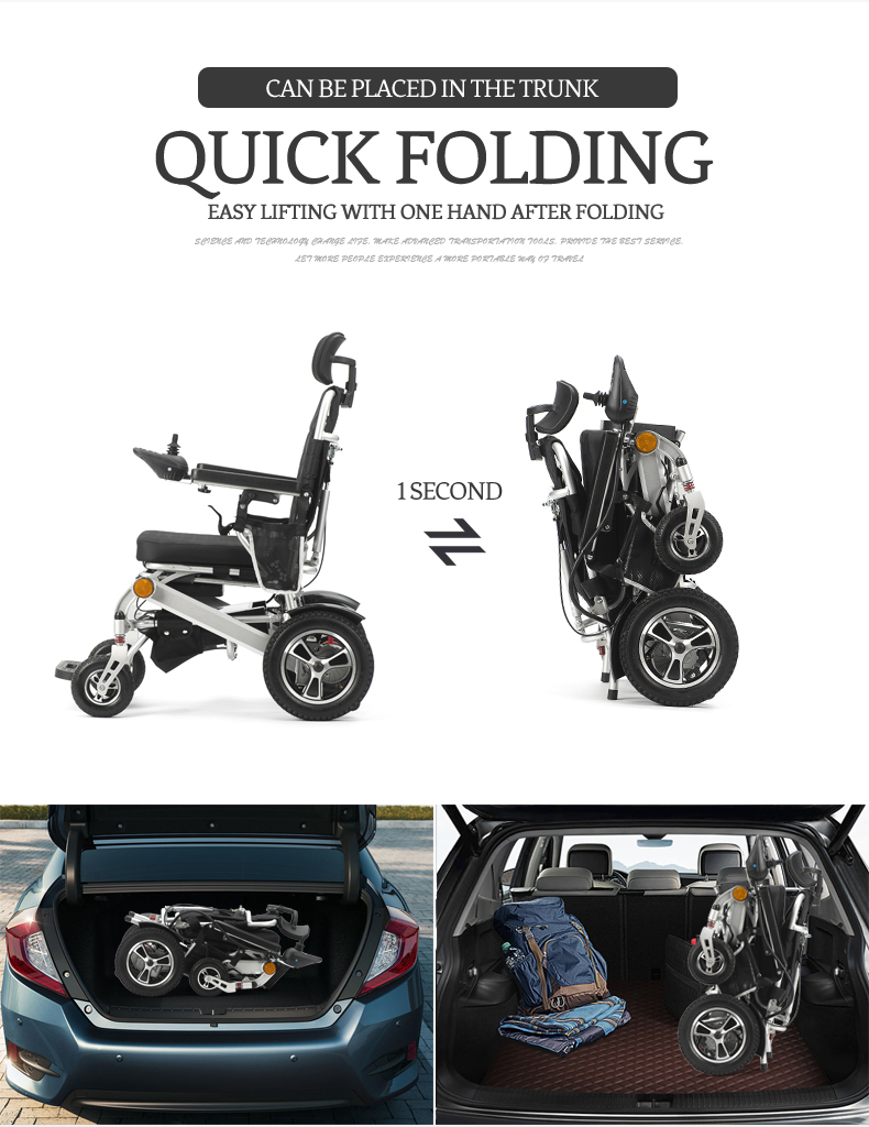 yooj yim fold portable electric wheelchair