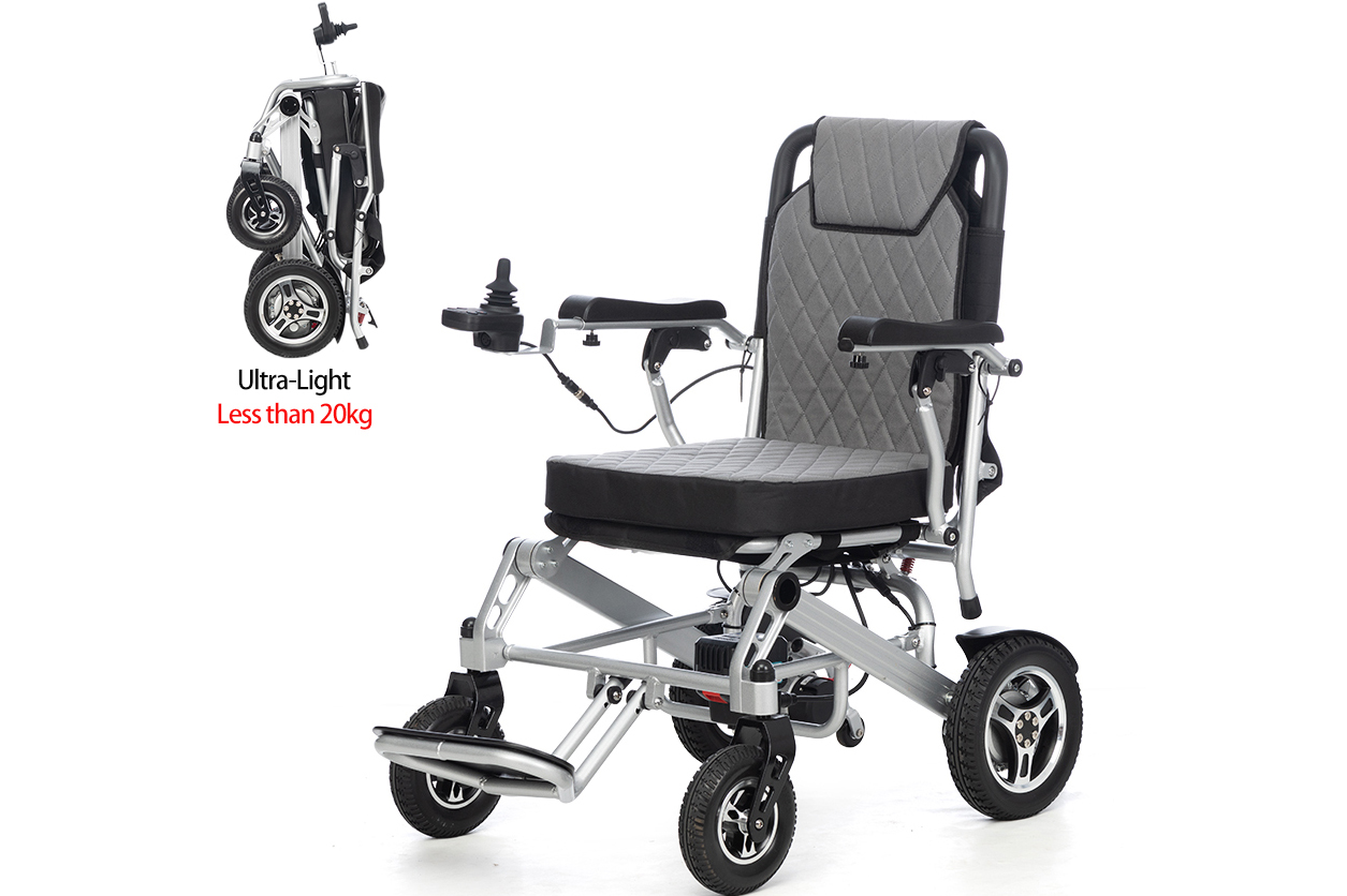 lightweight electric folding wheelchair 