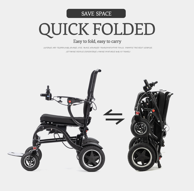 најлесна електрична инвалидска количка за преклопување