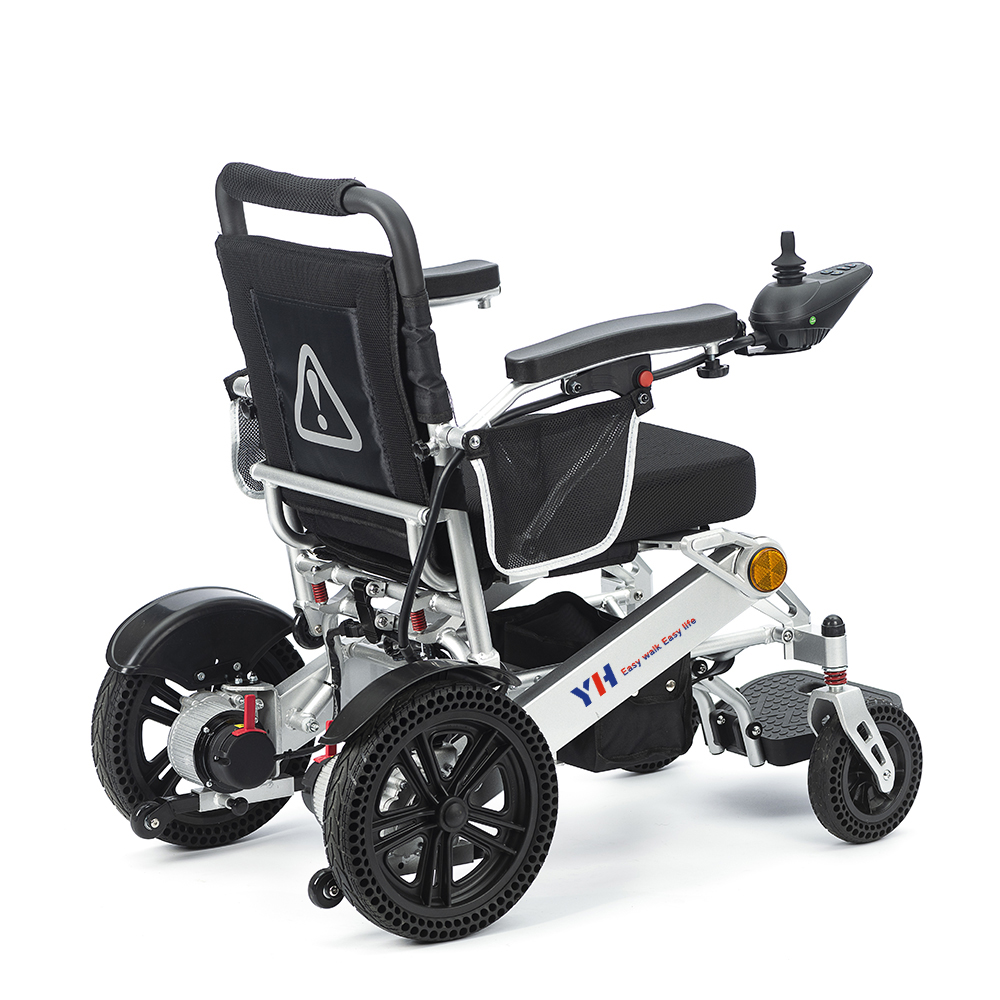 Electric folding wheelchair