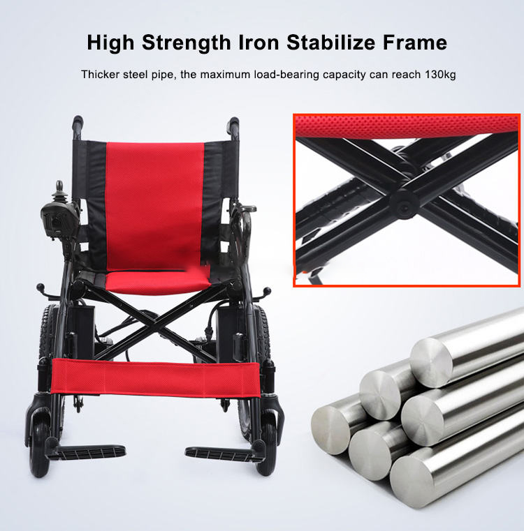 Steel Power Wheelchair (3)