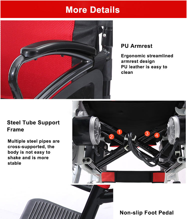 Steel Power Wheelchair (6)